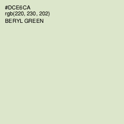 #DCE6CA - Beryl Green Color Image